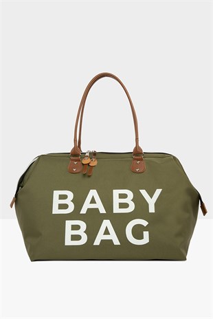 Jaju Baby Haki Baby Bag Baskılı Bebek Bakım Çantası