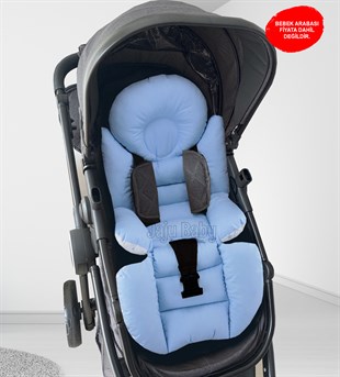 Jaju Baby Mavi Yıldızlı Bebek Arabası Minderi