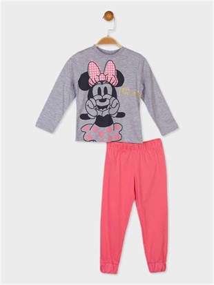 Jaju Baby Minnie Mouse Lisanslı Kız Çocuk Pijama Takımı
